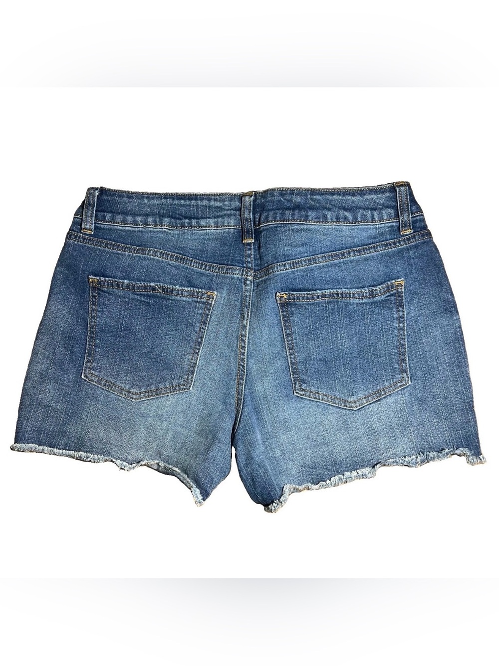 Maurices Womens Jean Shorts Size 12 Mid Rise Stretch - Picture 2 of 6
